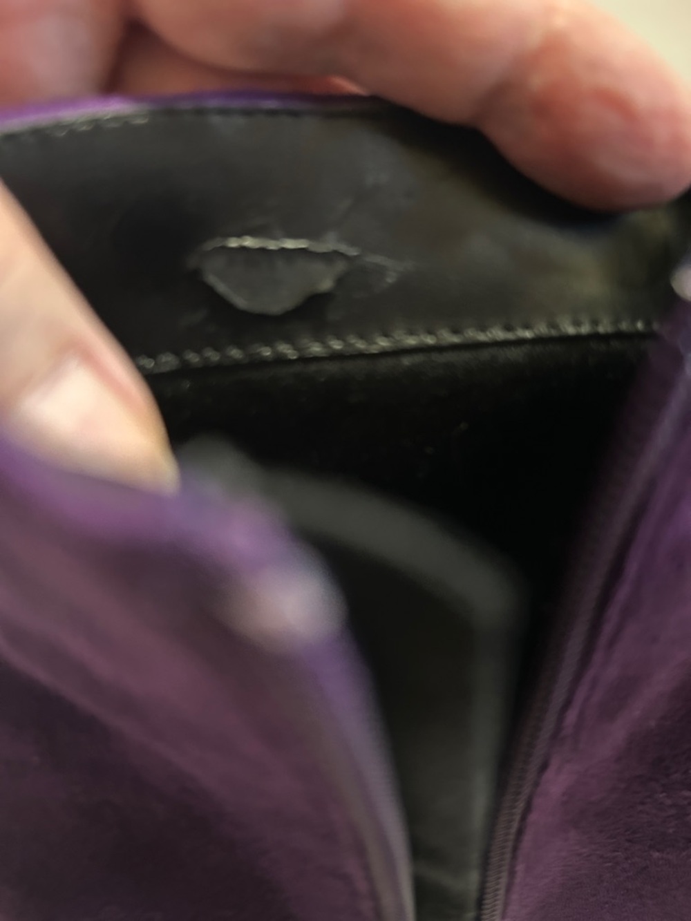 Women's Purple Ankle Boots with Side Zipper - Picture 5 of 8